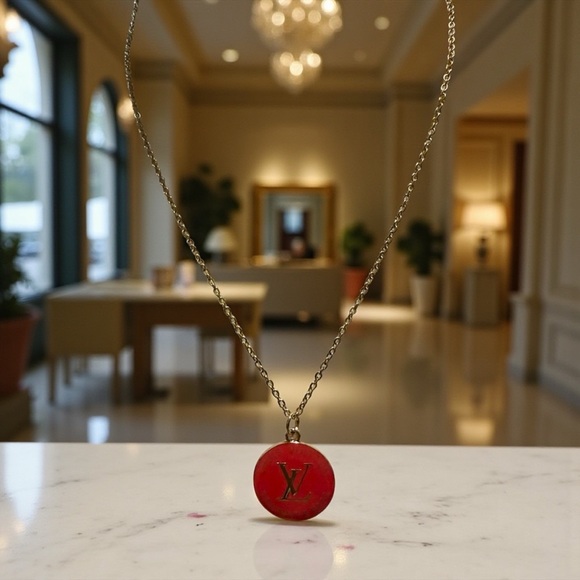 Louis Vuitton Red and Gold Pendant - Picture 2 of 5